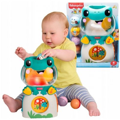 Mattel Fisher Price Hravá žabka s míčky JLB96 – Zboží Dáma