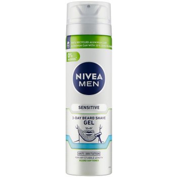 Nivea Men Sensitive gel na holení na 3denní strniště 200 ml