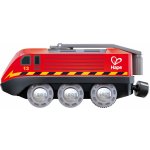 Hape Vláčkodráha mašinka Elektrická s pohonem Na kličku a USB – Zboží Dáma