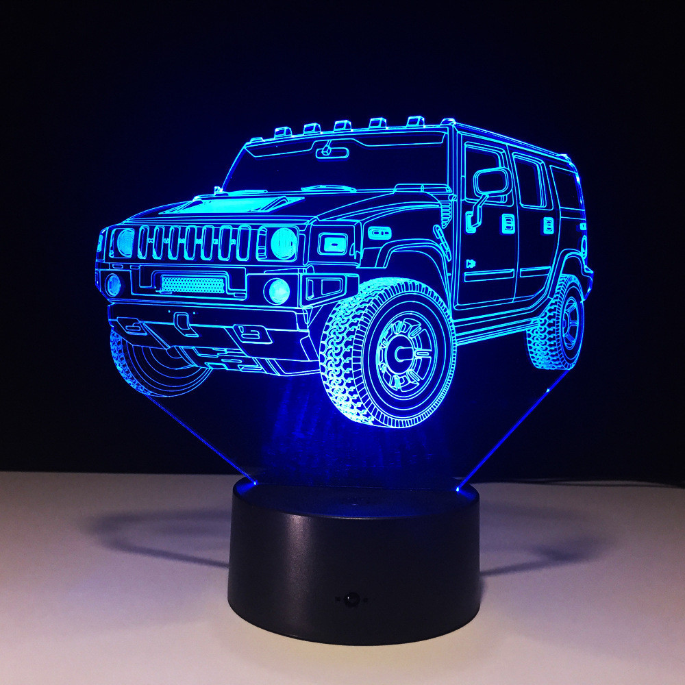 Beling Dětská lampa Hummer 7 barevná S9160