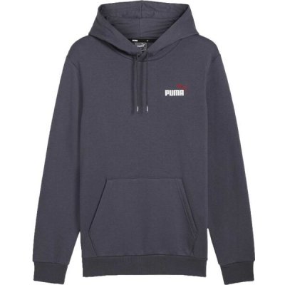 Puma ESSENTIALS+2 COL SMALL logo HOODIE mikina tmavě šedá – Zboží Mobilmania