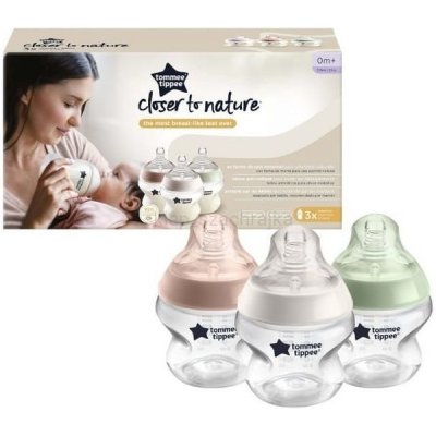 Tommee Tippee kojenecká láhev C2N 3ks 422718TT 150ml – Hledejceny.cz