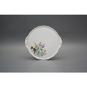 Bohemia Porcelán 1987 Dortový talíř 16,5cm Verona Kvetoucí louka motiv C HBB