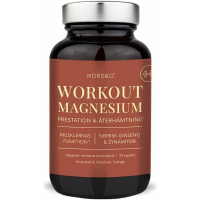 Nordbo Workout Magnesium 90 kapslí – Hledejceny.cz