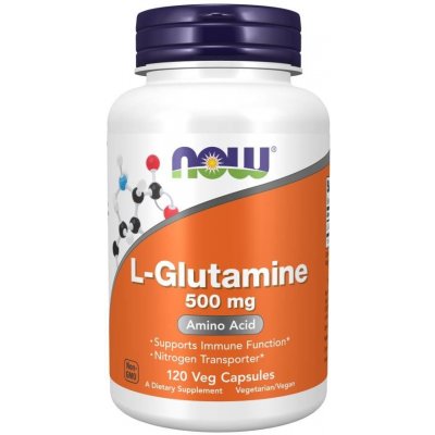 Now Foods L-Glutamin 500 mg 120 veg kapslí – Hledejceny.cz