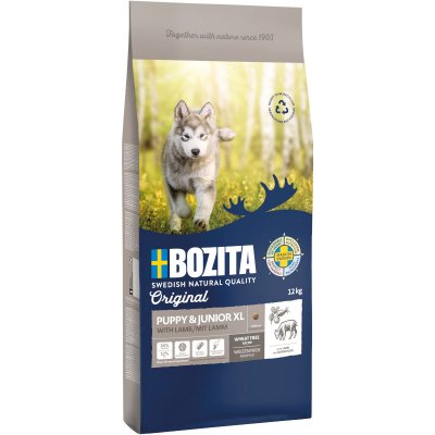 Bozita Original Puppy & Junior XL s jehněčím bez pšenice 12 kg – Zbozi.Blesk.cz