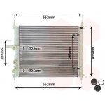 Chladič, chlazení motoru VAN WEZEL 17002326