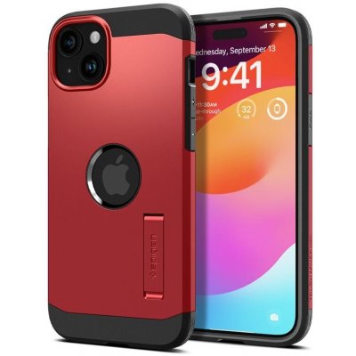 Pouzdro Spigen Tough Armor MagFit iPhone 15 červené – Hledejceny.cz