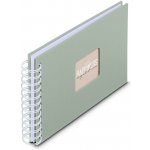Hama album klasické spirálové FINE ART 24x17 cm, 50 stran, sage, bílé listy – Sleviste.cz