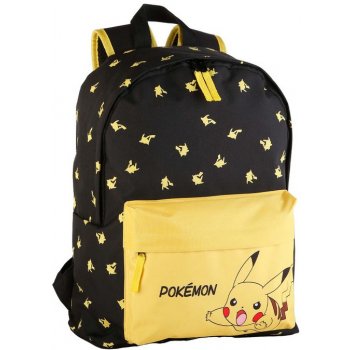Curerůžová batoh Pokémon Pikachu tkanina černá
