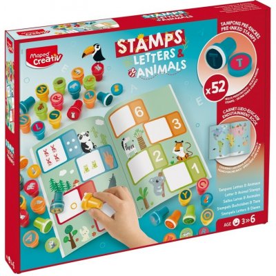 Maped Kreativní souprava 52 Alphabet & Animals Stamps 0144/9907160 – Hledejceny.cz