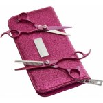 Olivia Garden SilkCut Think Pink Edition Sada kadeřnických nůžek 5,75" a efilačních nůžek 6,35" – Zboží Dáma