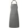 Zástěra Premier Workwear Keprová pracovní zástěra s kapsou z kolekce Colours Collection šedá střední denim Pantone Cool Gray 10C 72x86cm PW154