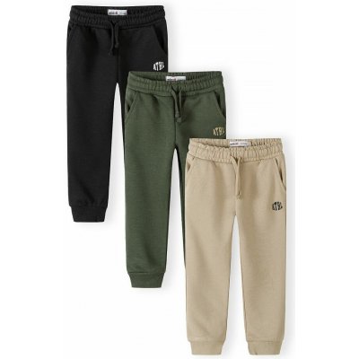 Minoti Tepláky chlapecké s elastickým pasem a stahovací šňůrkou 3pack 29FLEECE203 – Zboží Mobilmania