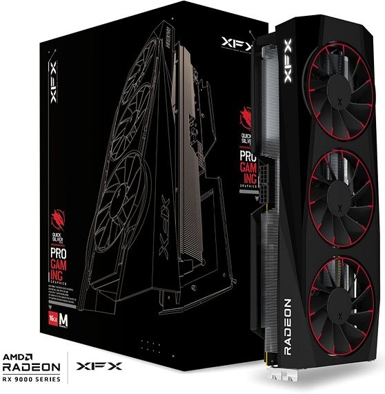 XFX Quicksilver Radeon RX 9070XT Magnetic Air Edition 16GB GDDR6 RX-97TMAQKB9