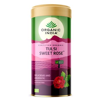 Organic India Čaj Tulsi Sweet Rose sypaný 100 g