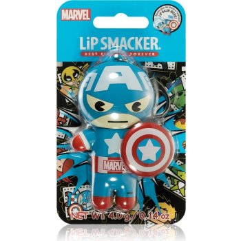 Lip Smacker Marvel Captain America balzám na rty příchuť Red, White & Blue-Berry 4 g