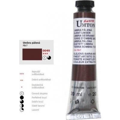 Olejová barva 20 ml Umbra pálená 1 – Hledejceny.cz