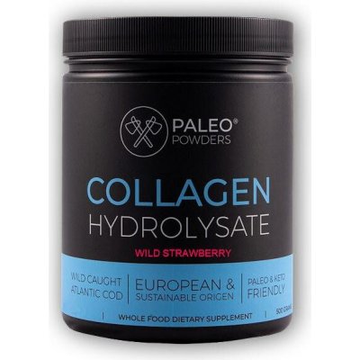 Paleo Powders Kolagen z divokých ryb natural jahoda + vitamin C 500 g – Hledejceny.cz