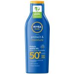 Nivea Sun Protect & Moisture hydratační mléko na opalování SPF50+ 200 ml – Zboží Dáma