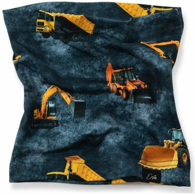 ESITO Bavlněný nákrčník Bagry černá – Zboží Mobilmania