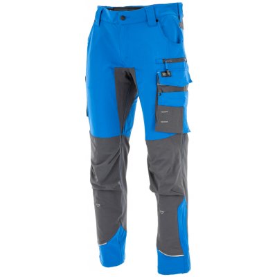 Sara Workwear Strečové kalhoty COTTONFLEX modré tmavě šedá – Zboží Mobilmania