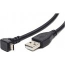 Gembird CCP-MUSB2-AMBM90-6 micro USB 2.0 AM-MBM5P, 1,8m, černý