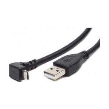 Gembird CCP-MUSB2-AMBM90-6 micro USB 2.0 AM-MBM5P, 1,8m, černý