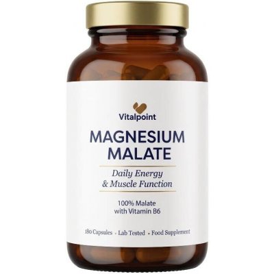 Vitalpoint Premium Magnesium Malate + B6 180 kapslí – Hledejceny.cz