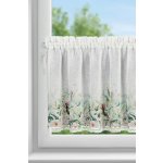 EUROFIRANY KRÁTKÁ ZÁCLONA NA PÁSCE ESTERA 150X60 CM KVĚTY – Hledejceny.cz