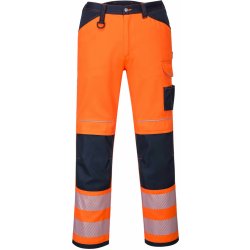 Portwest HI-VIS PW340 Reflexní kalhoty HV oranžová/námořní modrá