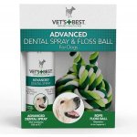 Vet’s Best Advanced Dental Spray & Rope Ball Kit dentální sprej lanko pro psy 120ml – Zboží Dáma