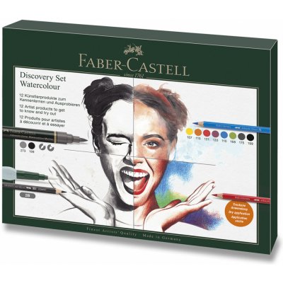 Faber-Castell Discovery set sada uměleckých potřeb 12 ks mokrá technika 117520 – Hledejceny.cz