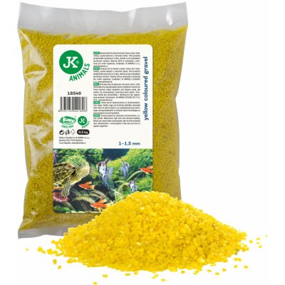 JK ANIMALS štěrk žlutý 0,5 kg – Zboží Dáma