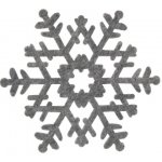 Orion Podtácek polyester Vločka 13,5cm 6 ks – Zboží Dáma