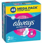 Always Ultra Super hygienické vložky Vel. 2 s křidélky 48 ks – Zboží Dáma