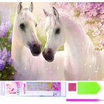 Norimpex Diamantové malování Zamilovaní koně 30 x 40 cm – Hledejceny.cz