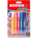 Kores lepidlo Glitter Glue pastelové barvy 5 x 10,5 ml – Zboží Dáma