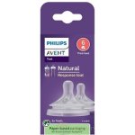 Philips Avent dudlík Natural Response na kaši 2 ks transparentní – Hledejceny.cz
