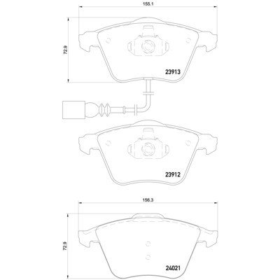 BREMBO Sada brzdových destiček, kotoučová brzda P 85 129X – Zboží Mobilmania