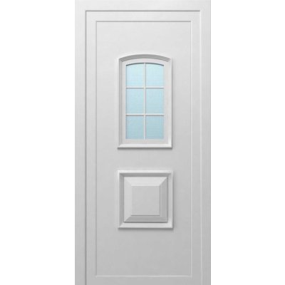 Solid Elements Vchodové dveře Maria, 90 P, 1000 × 2100 mm, plast, pravé, bílé, prosklené W1DRBCZTK2.0008