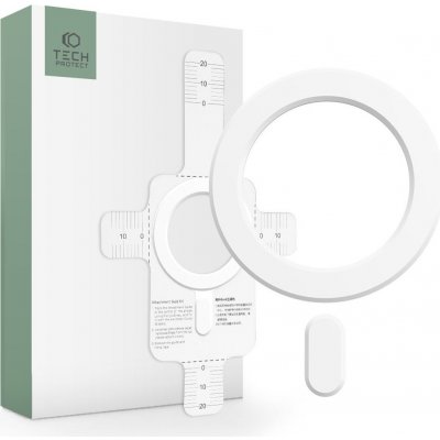 Magnetická nálepka pro MagSafe nabíjení - Tech-Protect, Magmat Magnetic Ring White – Zboží Živě