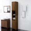 Koupelnový nábytek Nábytek XL Koupelnová skříňka hnědý dub 30x30x183,5 cm kompozitní dřevo