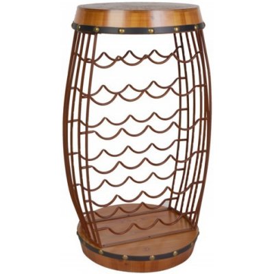 Interior DE Vinotéka Bodega Brown 80 cm masiv borovice VIN43565 – Zboží Mobilmania