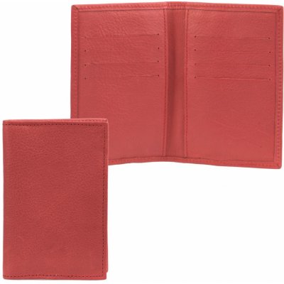 3KBH Kožené pouzdro na doklady 0141 červené – Zboží Živě