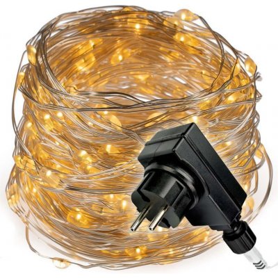 Nexos Světelný řetěz s časovačem 200 LED teplá bílá DS40207095 – Hledejceny.cz