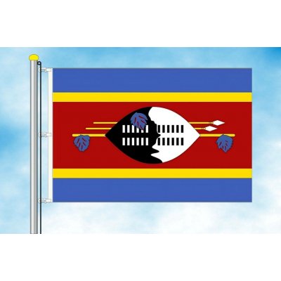 LIBEA, s.r.o. Vlajka Eswatini (Svazijsko) Rozměr: 60×90 cm, Uchycení: Karabiny na stožár – Hledejceny.cz