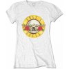 Dámské tričko s potiskem Guns N Roses tričko Classic Bullet Logo Skinny white