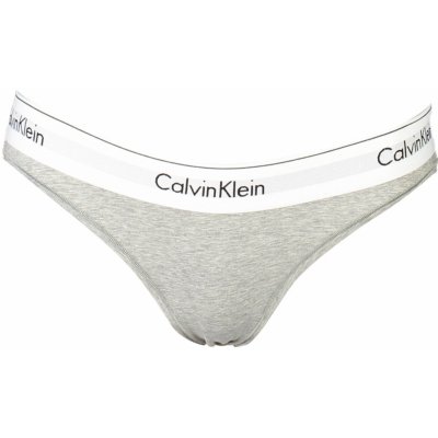 Calvin Klein MODERN COTTON-BRAZILIAN Dámské kalhotky šedá – Zboží Mobilmania