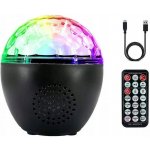 DISCO KOULE PROJEKTOR DISKOTÉKOVÝ LED REFLEKTOR RGB REPRODUKTOR – Zboží Dáma